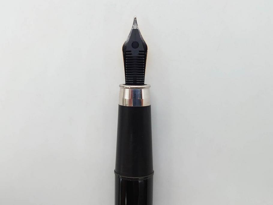 デンマーク　GEORG JENSEN(ジョージ・ジェンセン)　M18K(18金)　925S　万年筆(METAL、DENMARK、シルバー、SILVER、筆記具、文具、箱付き)(R-075649)