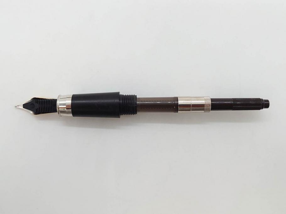 デンマーク　GEORG JENSEN(ジョージ・ジェンセン)　M18K(18金)　925S　万年筆(METAL、DENMARK、シルバー、SILVER、筆記具、文具、箱付き)(R-075649)
