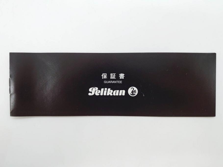ドイツ　PELIKAN　ペリカン日本(株)社製　スーベレーン　M800　18C-750　F　万年筆(緑縞、グリーン系、ストライプ、INK、インク、筆記具、文具、吸入式、箱付き)(R-075650)