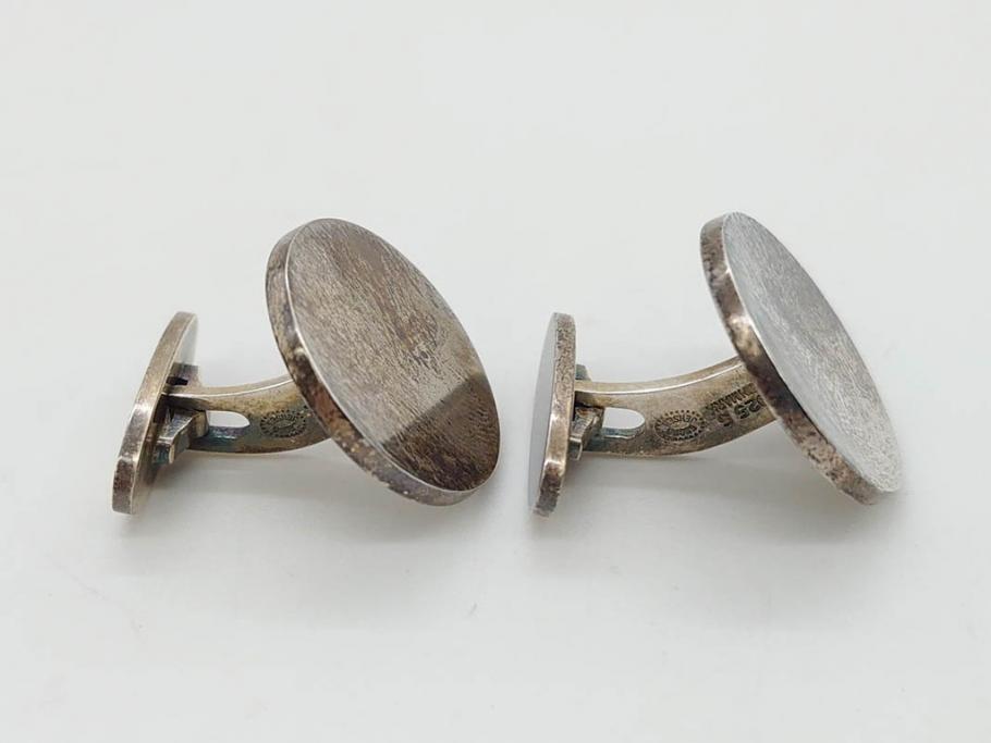 デンマーク　GEORG JENSEN(ジョージ・ジェンセン)　925 SILVER　ネクタイピン1点&カフス4点セット(カフリンクス、カフスボタン、アクセサリー、DENMARK、シルバー、ケース付き、76A、103、95、92、80)(R-075657)