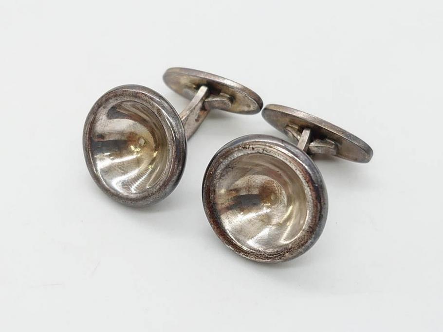 デンマーク　GEORG JENSEN(ジョージ・ジェンセン)　925 SILVER　ネクタイピン1点&カフス4点セット(カフリンクス、カフスボタン、アクセサリー、DENMARK、シルバー、ケース付き、76A、103、95、92、80)(R-075657)