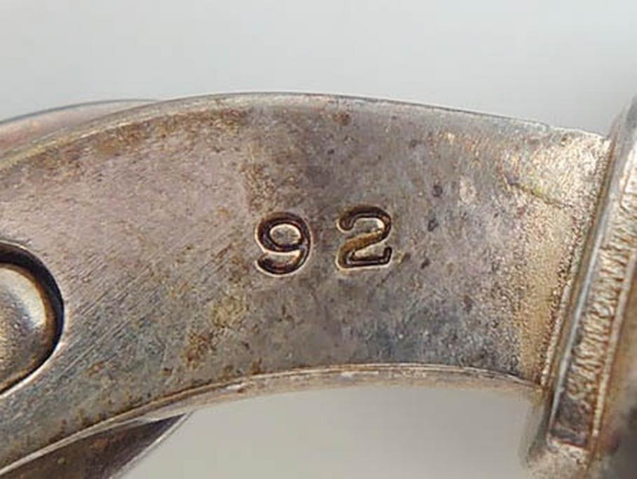 デンマーク　GEORG JENSEN(ジョージ・ジェンセン)　925 SILVER　ネクタイピン1点&カフス4点セット(カフリンクス、カフスボタン、アクセサリー、DENMARK、シルバー、ケース付き、76A、103、95、92、80)(R-075657)