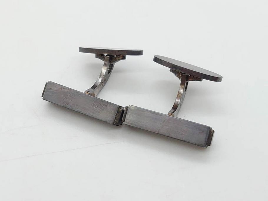 デンマーク　GEORG JENSEN(ジョージ・ジェンセン)　925 SILVER　ネクタイピン1点&カフス4点セット(カフリンクス、カフスボタン、アクセサリー、DENMARK、シルバー、ケース付き、76A、103、95、92、80)(R-075657)