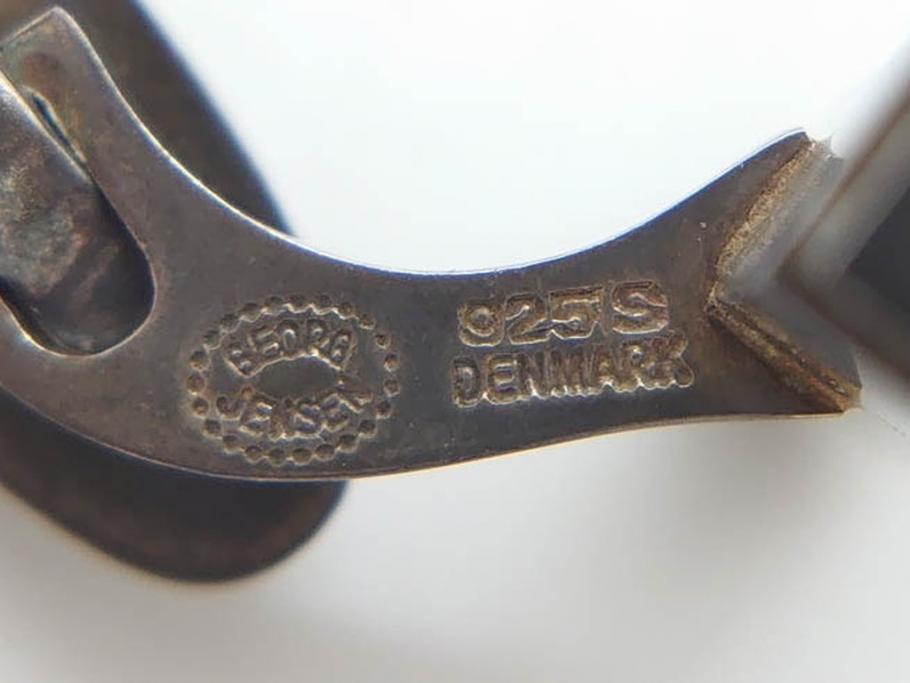 デンマーク　GEORG JENSEN(ジョージ・ジェンセン)　925 SILVER　ネクタイピン1点&カフス4点セット(カフリンクス、カフスボタン、アクセサリー、DENMARK、シルバー、ケース付き、76A、103、95、92、80)(R-075657)