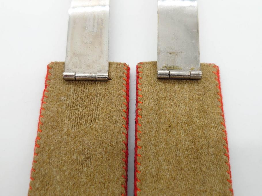 当時物　日本軍　陸軍　中将　肩章2組セット(軍物、ミリタリー、階級章、軍服小物、箱付き)(R-075658)