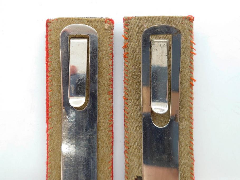 当時物　日本軍　陸軍　中将　肩章2組セット(軍物、ミリタリー、階級章、軍服小物、箱付き)(R-075658)