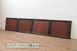 和製アンティーク　新潟県産　総ケヤキ材(欅)　一枚板　厚手　立派な佇まいが存在感抜群の蔵戸1枚(玄関戸、引き戸、建具)(R-062075)