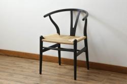 中古　北欧家具　老舗家具メーカー CARL HANSEN & SON(カール・ハンセン&サン)　ハンス J. ウェグナー(HANS J. WEGNER)デザイン　CH24　特徴的なラインを描く美しいフォルムのYチェア(ワイチェア、ダイニングチェア、アームチェア、イス、椅子)(R-075704)