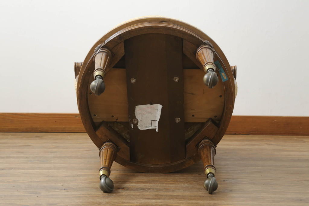 中古　DREXEL HERITAGE(ドレクセルヘリテイジ)　品のある佇まいが魅力的な回転チェア(アームチェア、デスクチェア、回転椅子、一人掛けソファ、1人掛けソファ、1Pソファ、椅子、イス)(R-075562)