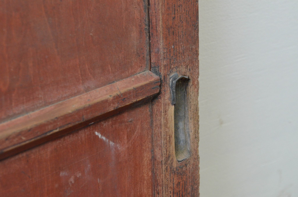アンティーク建具　大正ロマンの雰囲気を高める小さな板戸窓4枚セット(引き戸)(R-067717)