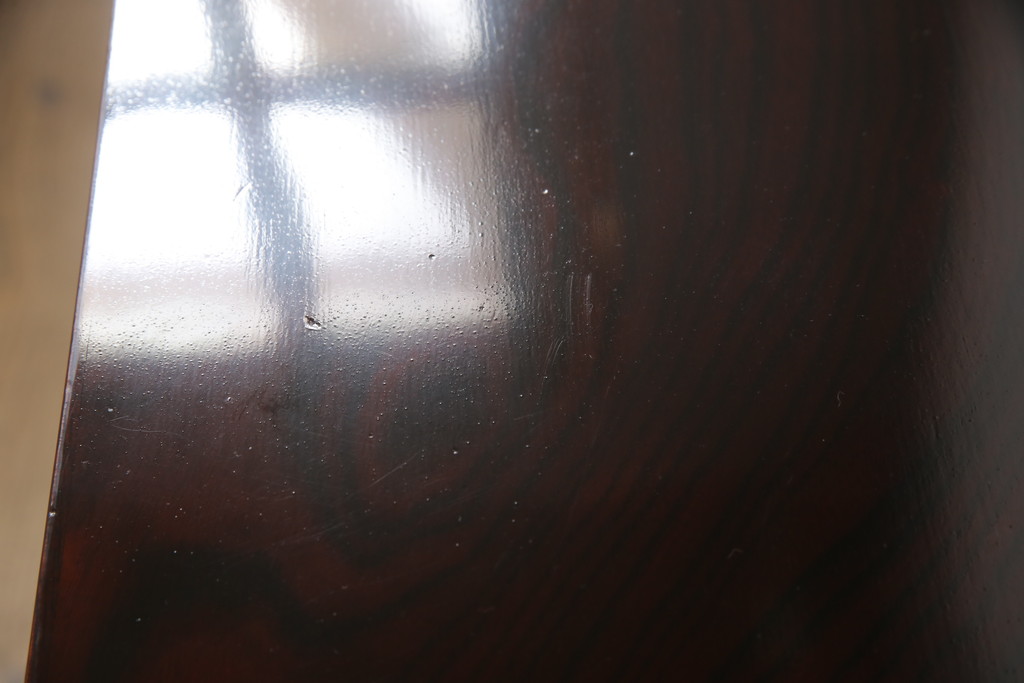 ヴィンテージ家具　熊野洞　木地呂塗り　力強い手打ち金具が魅力の仙台箪笥(定価約100万円)(R-065708)