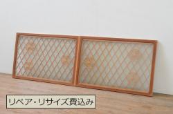 アンティーク建具　鏡板欅(ケヤキ)材 枠ヒノキ材　大きな金具が存在感抜群の庄内蔵戸1枚(玄関戸、引き戸、建具)(R-063375)