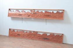アンティーク建具　上質な和の空間を演出する舞良戸扉1枚(ドア、まいらど、板戸)(R-081062)