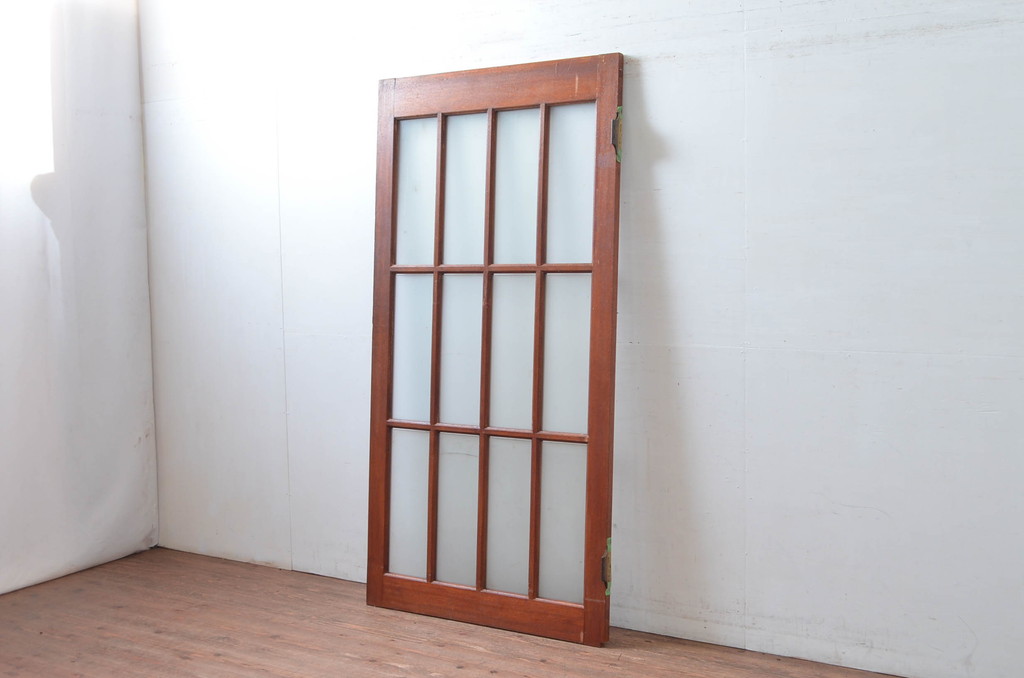 アンティーク建具　レトロな佇まいが魅力的なドア1枚(ガラス扉)(R-080501)