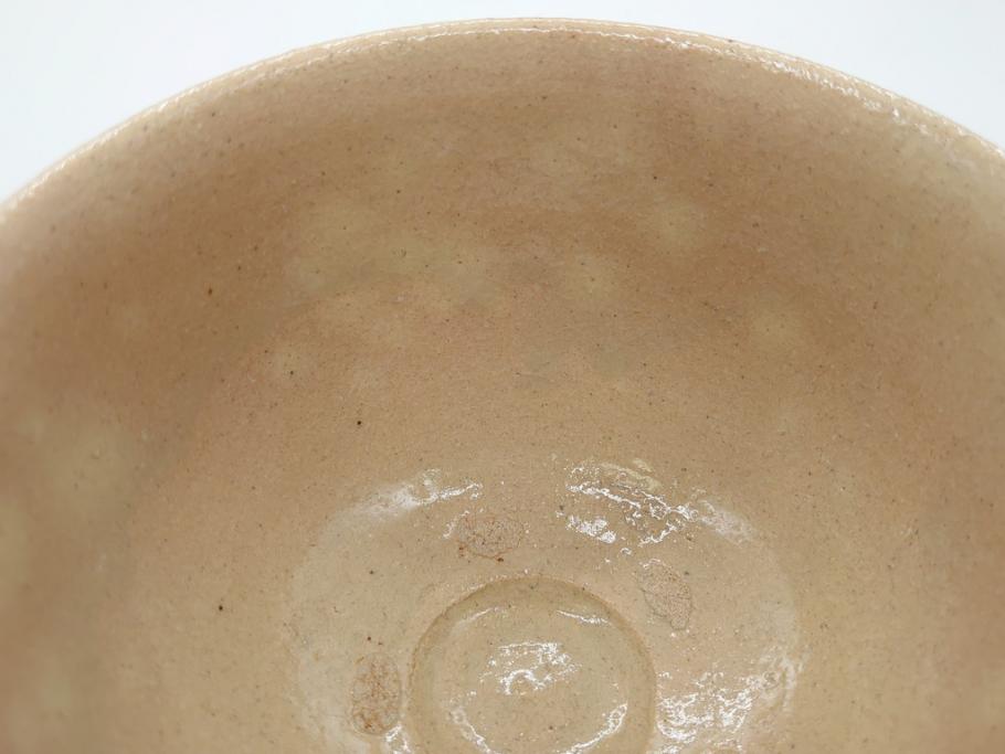 十三代　中里太郎右衛門　唐津茶碗　唐津焼　4.7寸　約14cm(共箱付き、中里逢庵、和食器、四寸七分)(R-062571)