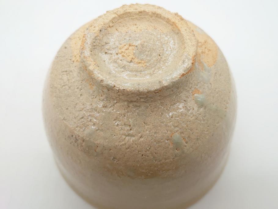 十三代　中里太郎右衛門　唐津茶碗　唐津焼　4.7寸　約14cm(共箱付き、中里逢庵、和食器、四寸七分)(R-062571)