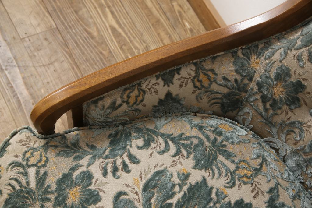 中古　DREXEL HERITAGE(ドレクセルヘリテイジ)　Upholstery(アップホルスタリー)　ローバックチェア(アームチェア、1人掛けソファ)(定価約45万円)(R-051778)