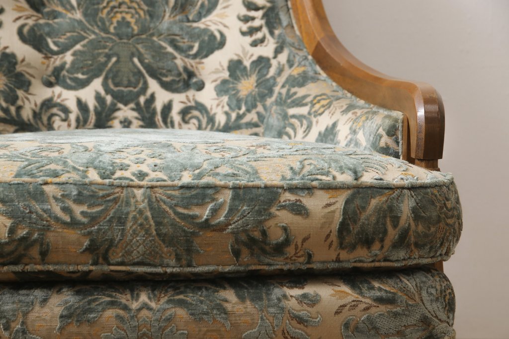 中古　DREXEL HERITAGE(ドレクセルヘリテイジ)　Upholstery(アップホルスタリー)　ローバックチェア(アームチェア、1人掛けソファ)(定価約45万円)(R-051778)