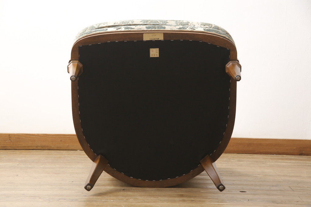 中古　DREXEL HERITAGE(ドレクセルヘリテイジ)　Upholstery(アップホルスタリー)　ローバックチェア(アームチェア、1人掛けソファ)(定価約45万円)(R-051778)
