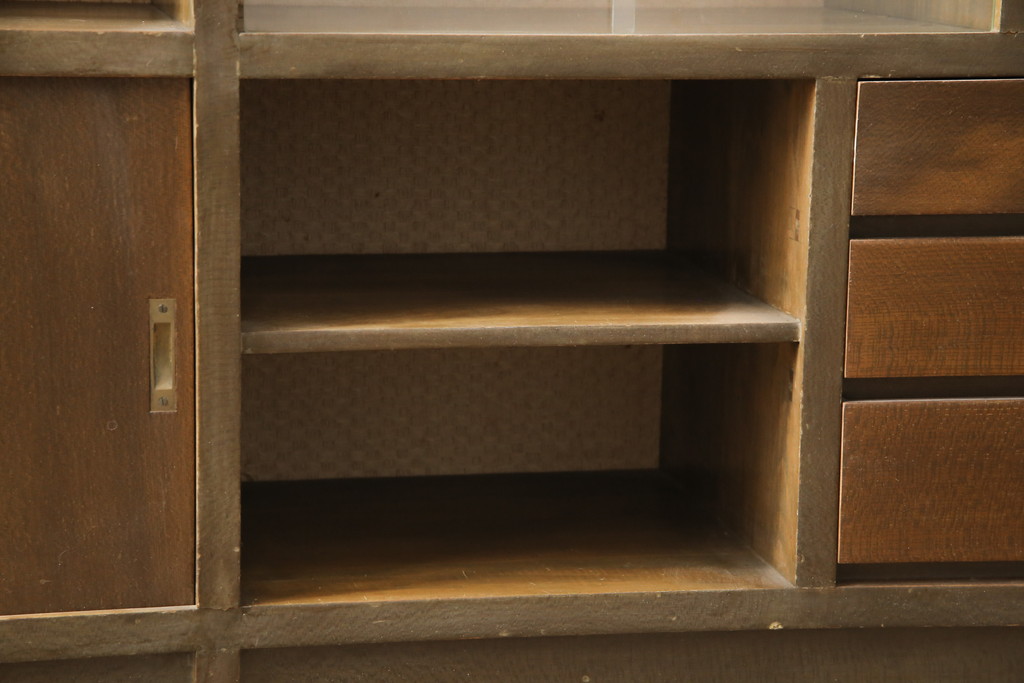 和製アンティーク レトロで変わったデザインの本棚(飾り棚、収納棚 