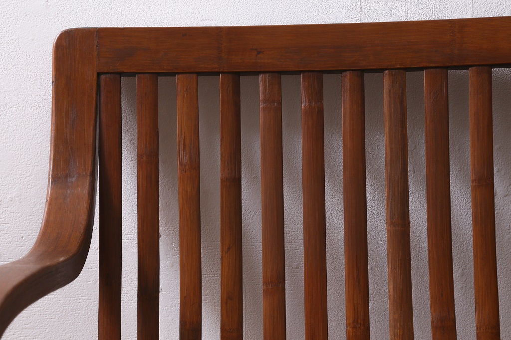 ビンテージ家具　竹興社　城所右文次　オリジナル　Bamboo Chair　バンブーチェア(アームチェア、安楽椅子、ヴィンテージ)(R-040156)
