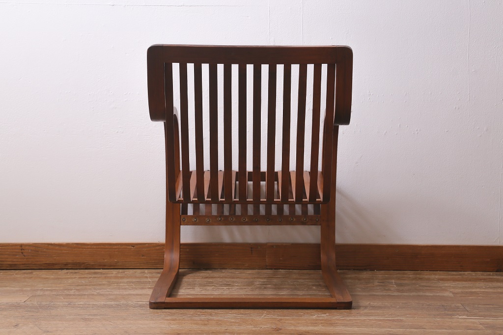 ビンテージ家具　竹興社　城所右文次　オリジナル　Bamboo Chair　バンブーチェア(アームチェア、安楽椅子、ヴィンテージ)(R-040156)