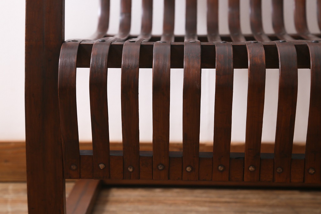 ビンテージ家具　竹興社　城所右文次　オリジナル　Bamboo Chair　バンブーチェア(アームチェア、安楽椅子)(R-040155)
