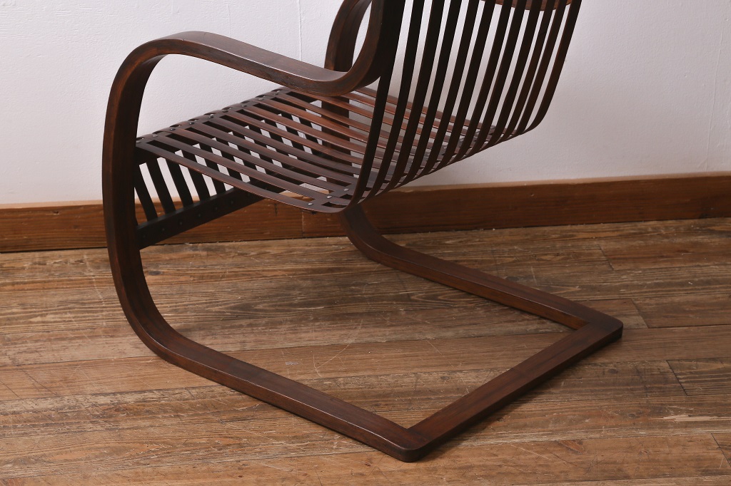 ビンテージ家具　竹興社　城所右文次　オリジナル　Bamboo Chair　バンブーチェア(アームチェア、安楽椅子)(R-040155)