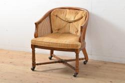 ヴィンテージ家具　イギリスビンテージ　ERCOL(アーコール)　ゴールドスミス　クッション付きダイニングチェア(椅子、ハイバックチェア)(R-046660)