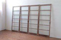 中古松本民芸家具　格子衝立(2)(パーテーション)