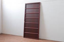 アンティーク建具　上質な和の空間を演出する舞良戸扉1枚(ドア、まいらど、板戸)(R-081062)