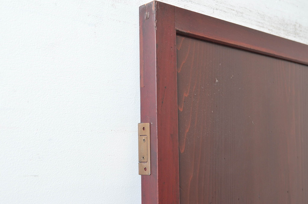 アンティーク建具　上質な和の空間を演出する舞良戸扉1枚(ドア、まいらど、板戸)(R-081062)