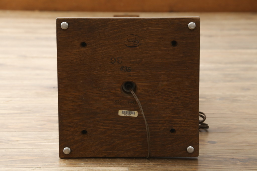 中古　美品　アメリカ　Stickley(スティックレー、スティックレイ)　Mission Collection(ミッション・コレクション)　コンテンポラリー　モダンデザインのステンドグラスシェードが目を引くフロアランプ(フロアスタンド、スタンド照明、シェードライト)(定価約28万円)(R-081281)