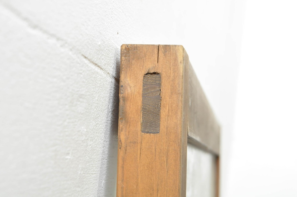 アンティーク建具　どこか懐かしい雰囲気を醸し出すフィックス窓1枚(ガラス欄間、明かり取り、明り取り、FIX窓、ガラス窓、嵌め殺し)(R-076338)
