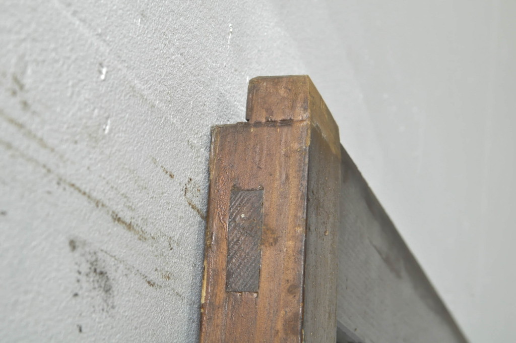 アンティーク建具　大正ロマンな雰囲気を盛り上げるガラス戸1枚(引き戸)(R-076331)