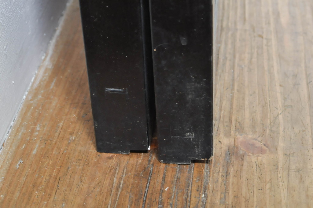 アンティーク建具　片面ガラス　上質な和の空間を演出する書院戸2枚セット(引き戸、窓)(R-076344)