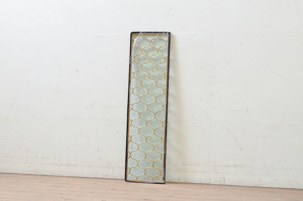 未使用品　陽炎(かげろう)　デットストック品のステンドグラス(建具、ドア、窓、照明、衝い立て、衝立、つい立て)(定価約7万9千円)(R-072985)