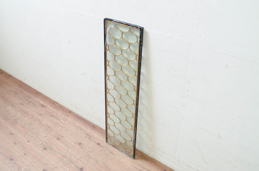 未使用品　陽炎(かげろう)　デットストック品のステンドグラス(建具、ドア、窓、照明、衝い立て、衝立、つい立て)(定価約7万9千円)(R-072985)