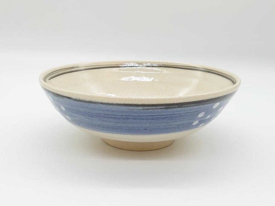 新作 梅鉢 浅黄帯 香斎 真葛 絵高麗 久田宗也(中誠宗也 十二代 平茶碗 工芸品