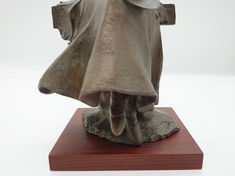 1000体限定　大道寺光弘　「風はこぶ夢」　ブロンズ像　718/1000　台座付き(箱なし、女性像、置物、オブジェ)(R-062598)