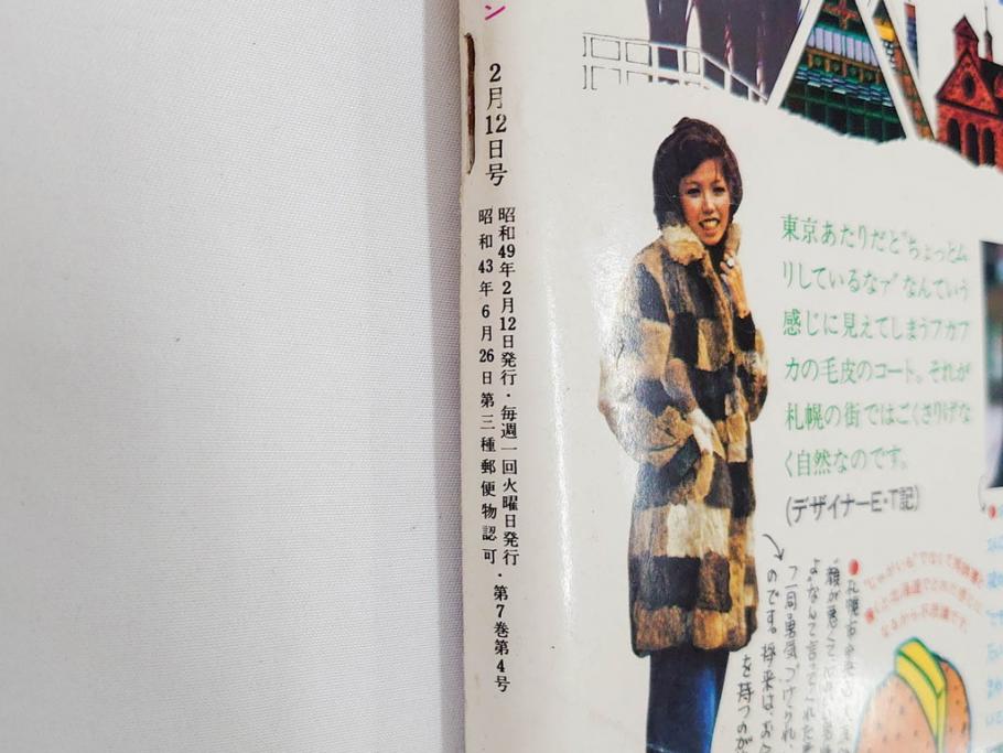 昭和49年　1974年　週刊セブンティーン　週刊誌9冊セット(野口五郎、フォーリーブス、森田健作、郷ひろみ、西城秀樹、まんが、漫画、マンガ、女性誌、情報誌、総合雑誌、古本)(R-082266)