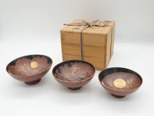 江戸期　大明成化年製　古伊万里　染付　蛸唐草　松竹梅文　約20cm　6.7寸　意匠を凝らしたデザインが素敵な長皿2枚セット(角皿、和皿、和食器、六寸七分)(R-073345)