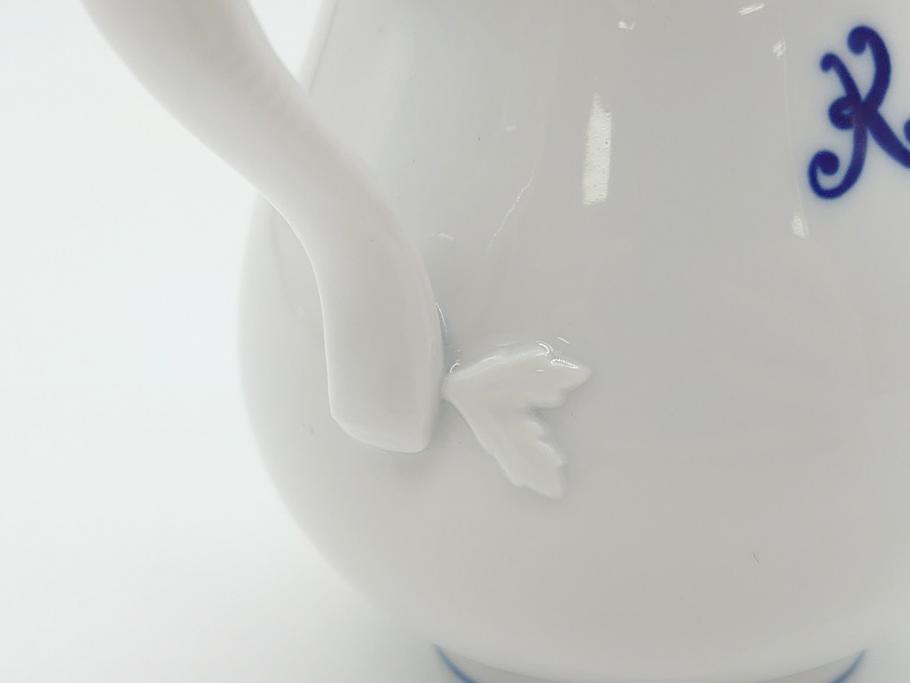 レア!!　ドイツ　マイセン　Meissen　アクアティンタ　Aquatinta　seit1972　K.P.M1723～1725　双剣　クリーマー(洋食器、ミルクジャー)(R-062609)