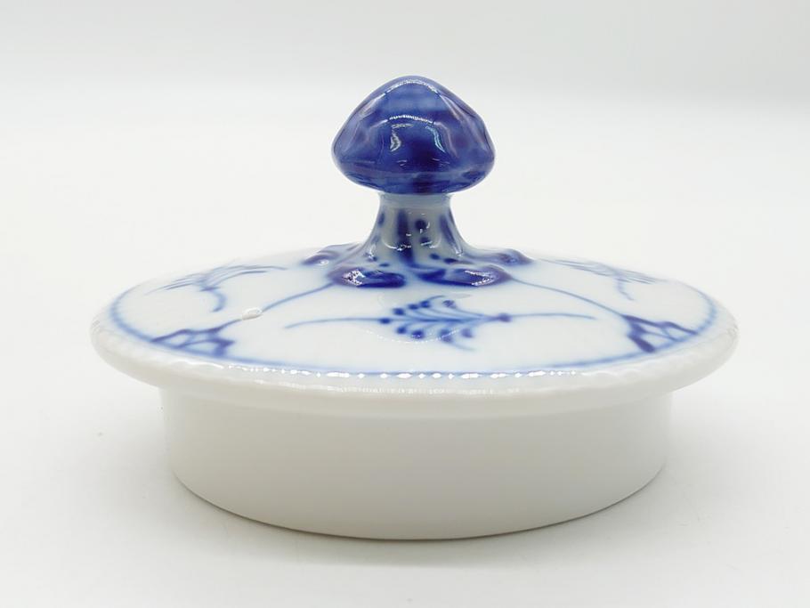 デンマーク　ROYAL　COPENHAGEN(ロイヤルコペンハーゲン)　ブルーフルーテッド　ハーフレース　ティーポット(洋食器)(定価約55000円)(R-062612)