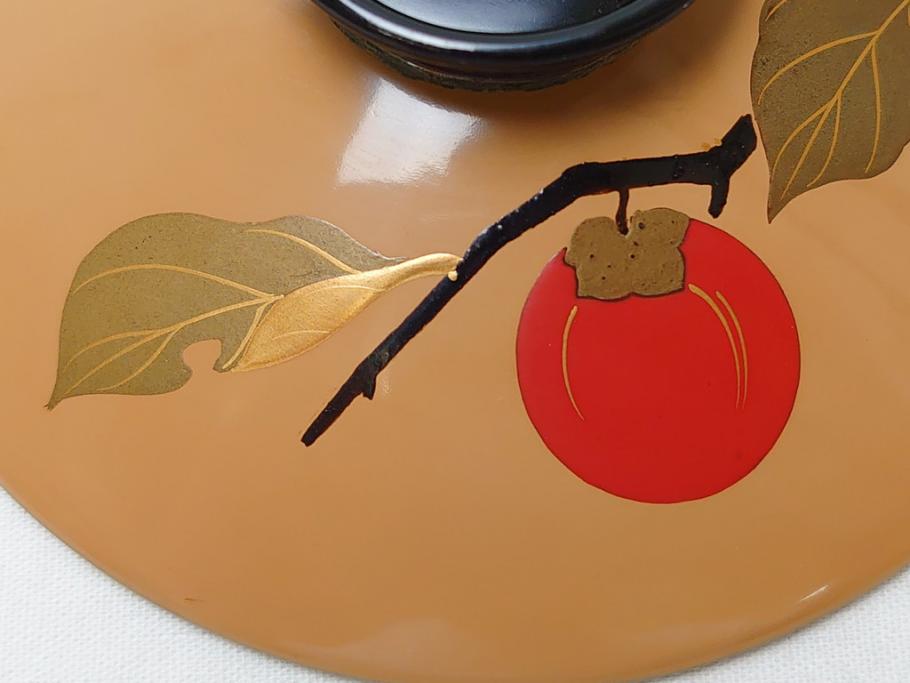 大正〜昭和初期 柿蒔絵 宮内庁御用達 平安堂 山田漆器店 輪島塗