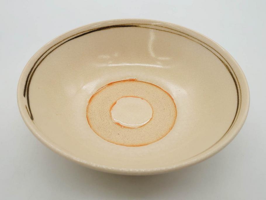 永楽善五郎　絵高麗写　約16cm　5.1寸　優しい色合いが上品な和の雰囲気を醸し出す茶碗(茶道具、茶器、和食器、共箱付き、五寸一分)(R-075785)