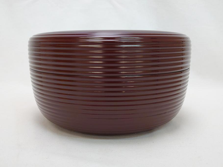 稗47)永田宗伴箱書 独楽菓子器 漆芸 菓子器 茶道具-