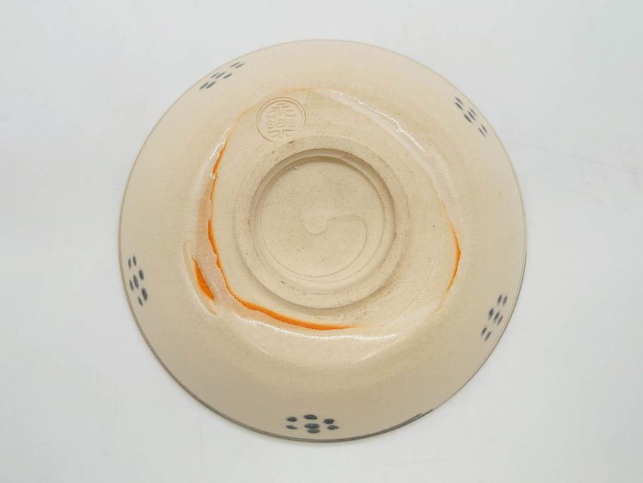 永楽善五郎　絵高麗写　約16cm　5.1寸　優しい色合いが上品な和の雰囲気を醸し出す茶碗(茶道具、茶器、和食器、共箱付き、五寸一分)(R-075785)