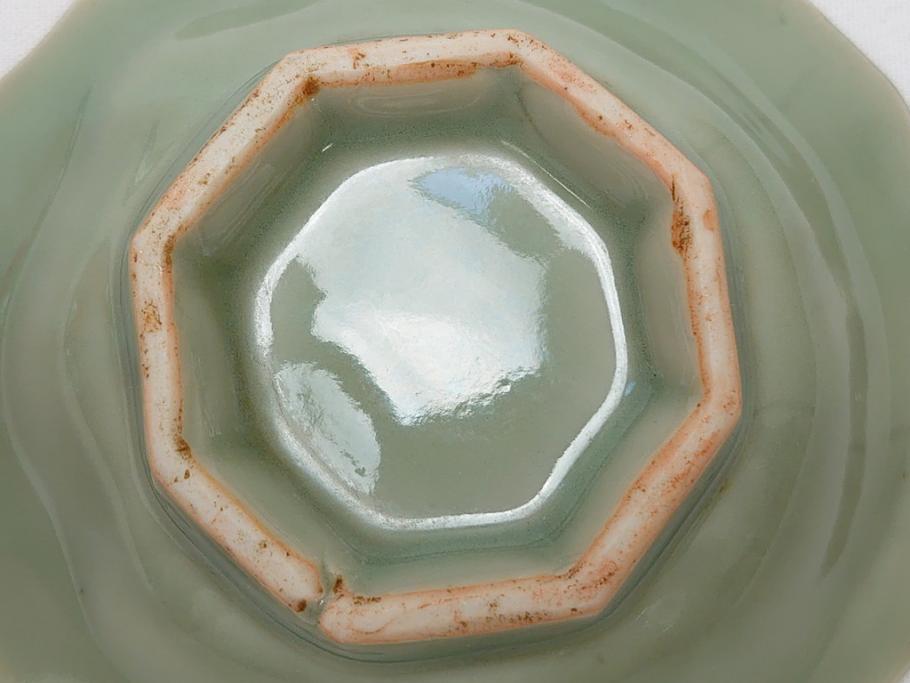 江戸〜明治 三田青磁 三田焼 3.3寸 約10cm 小皿4客セット(和食器