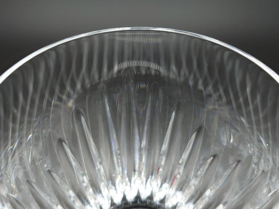 フランス　バカラ(Baccarat)　マッセナ　タンブラー　美しい煌きのクリスタルグラス(共箱付き、ロックグラス、フルレッドクリスタルガラス)(R-061661)